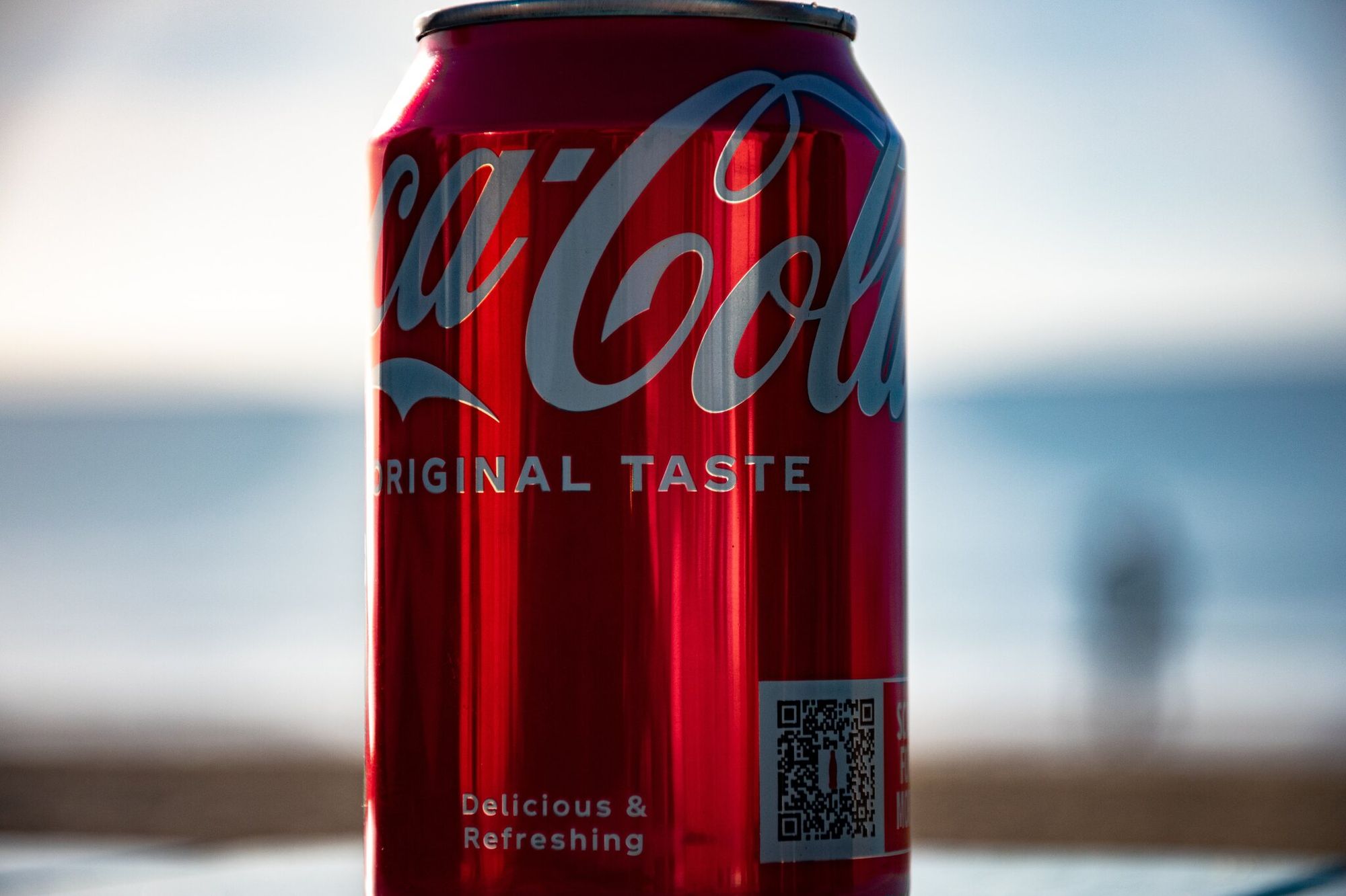a QR code on Coca-Cola can launching AR experience