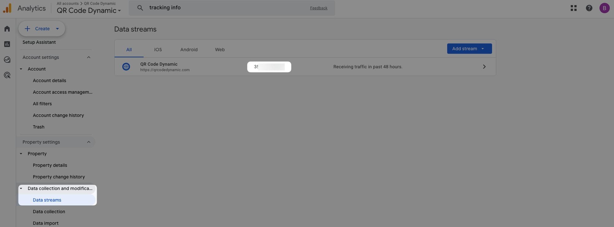 data streams on Google Analytics 4