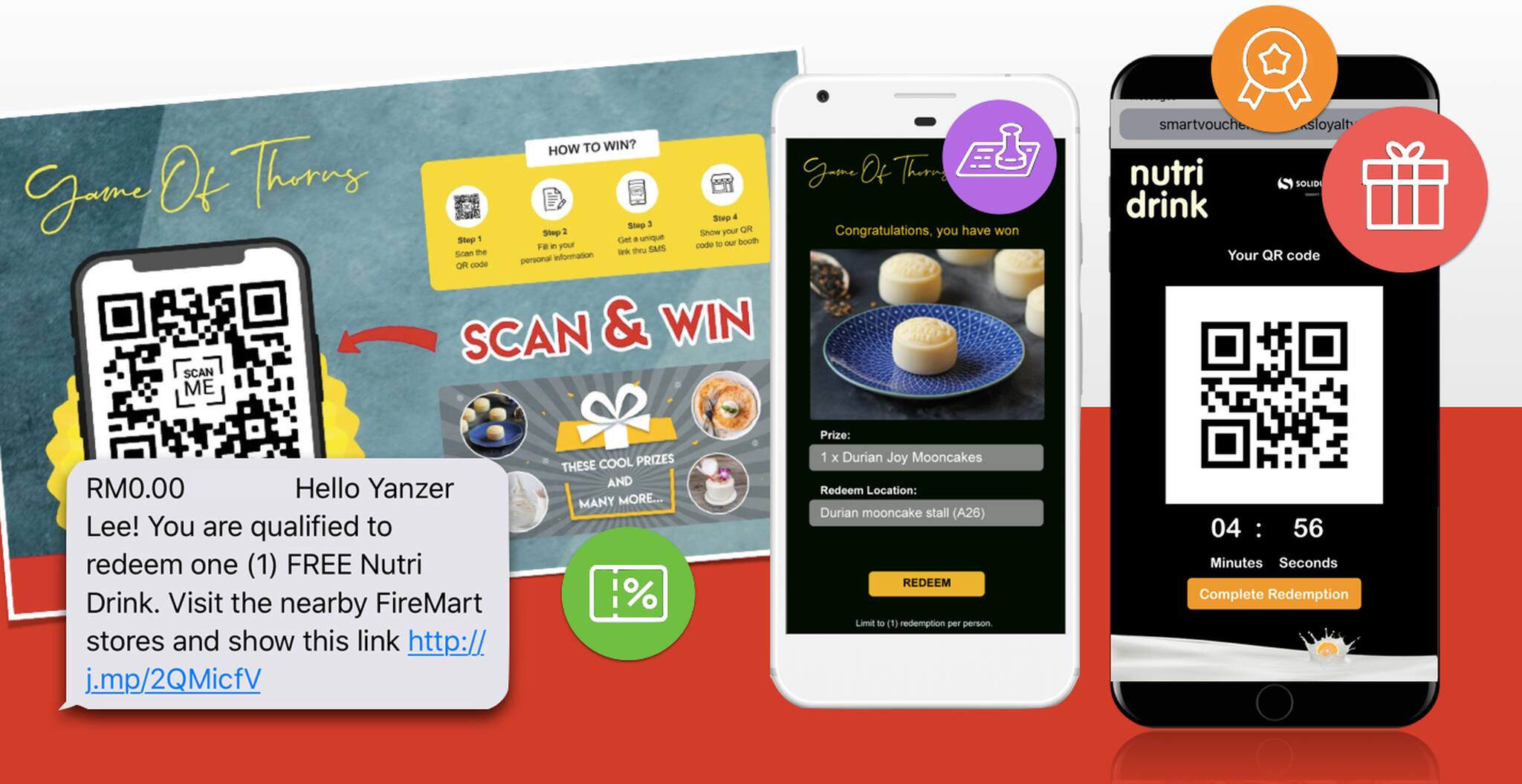 Graphic showing multiple brands that successfully implemented QR code-based loyalty programs