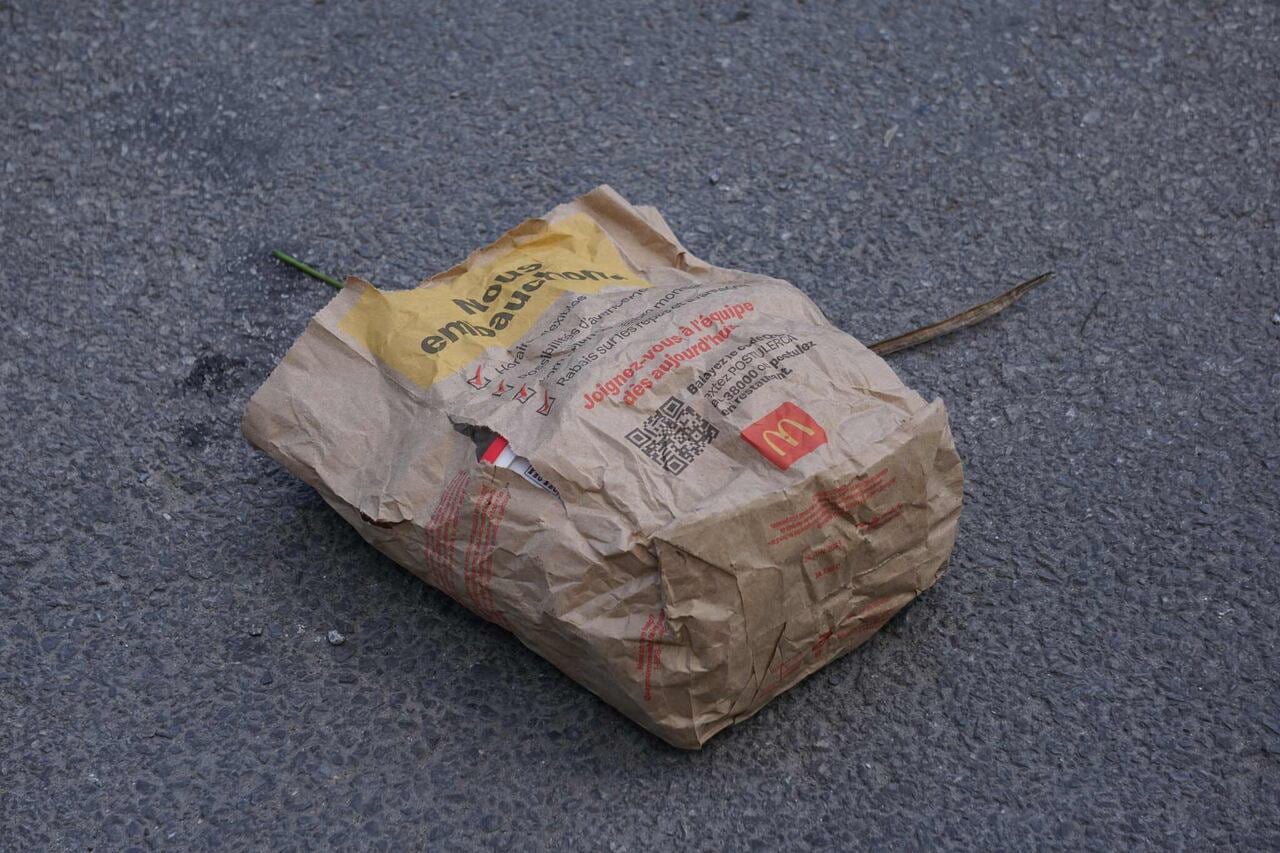 QR code on the McDonalds package