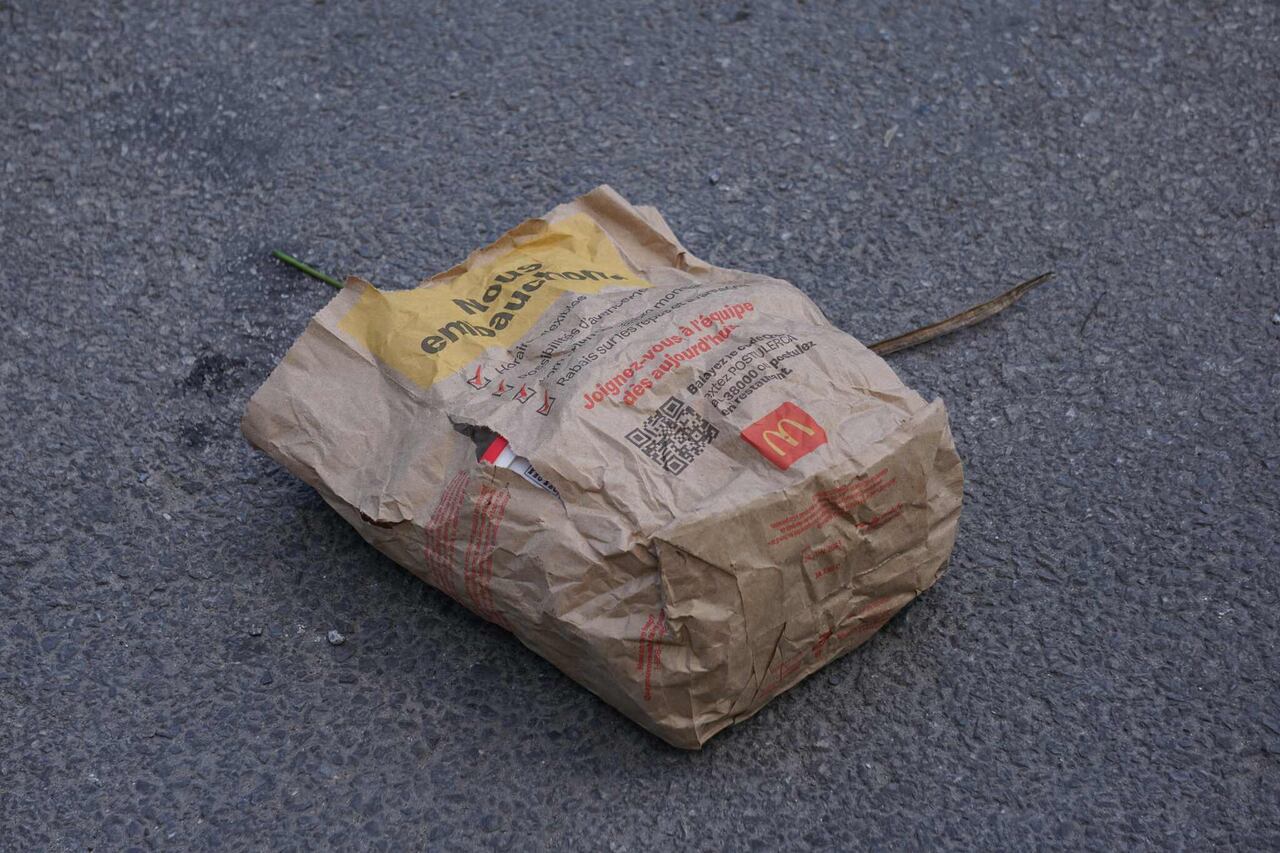 QR code on the McDonalds package