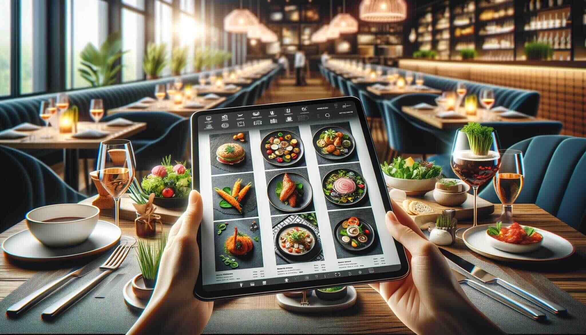 visually appealing and well-organized restaurant menu