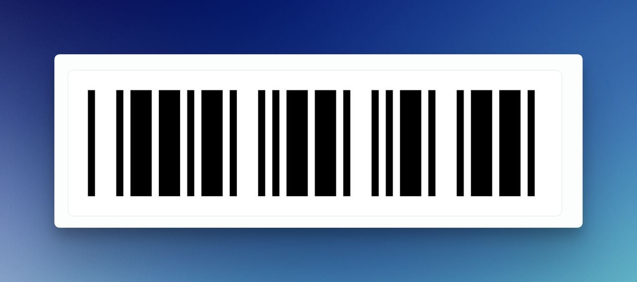 the C39E+ barcode view