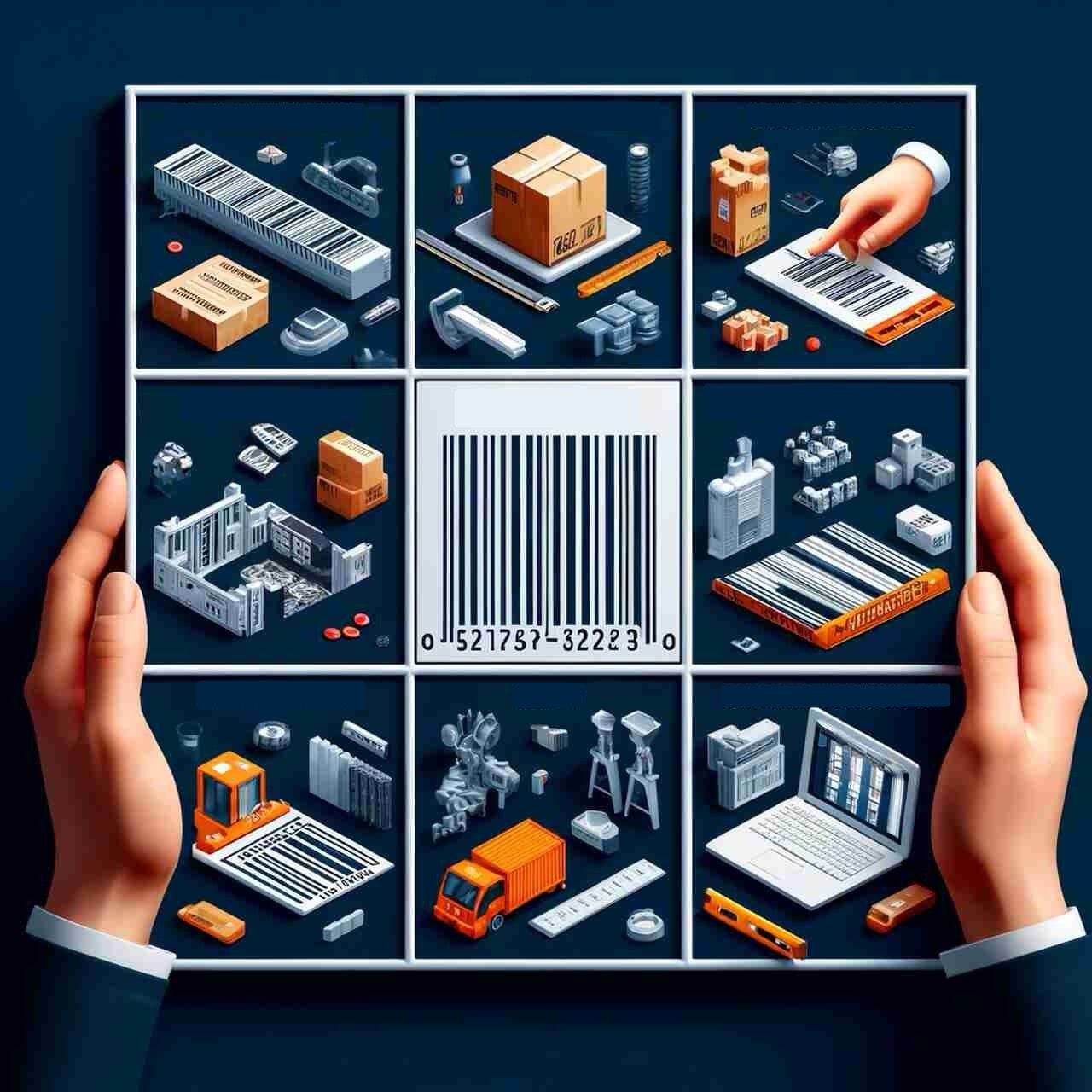 different usage areas of barcode types with actions