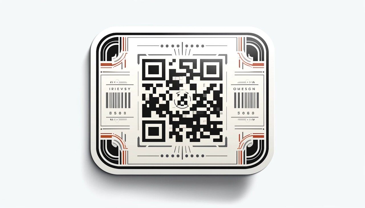 the representation for a sample QR code sticker