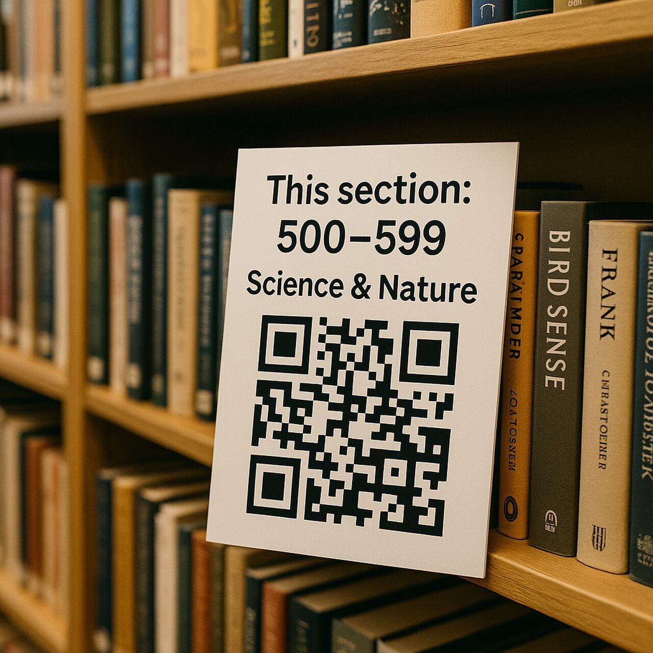 library text qr code