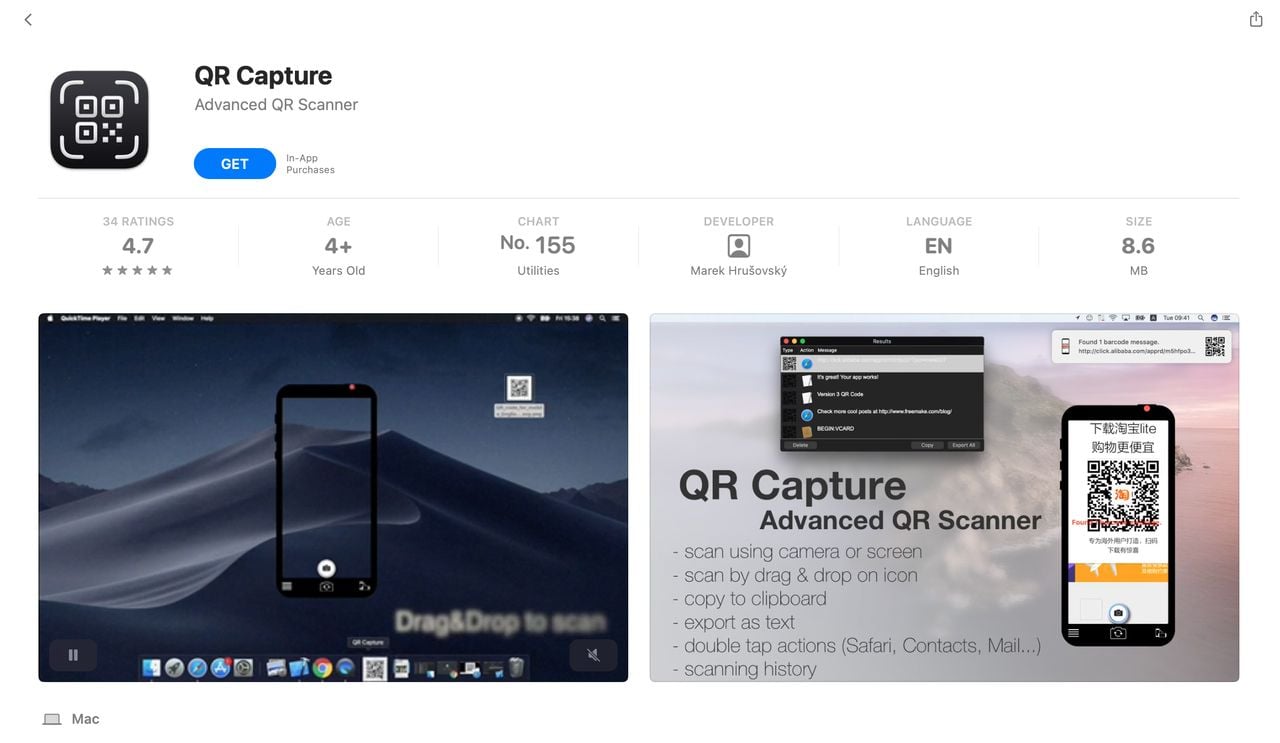 Image for the headline: "QR Capture App"