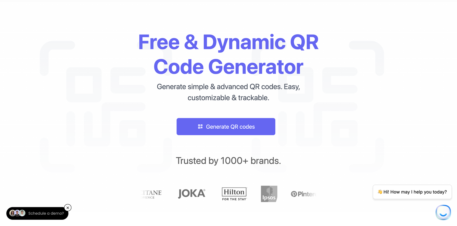 Image for the step: "1.Head over to QRCodeDynamic."