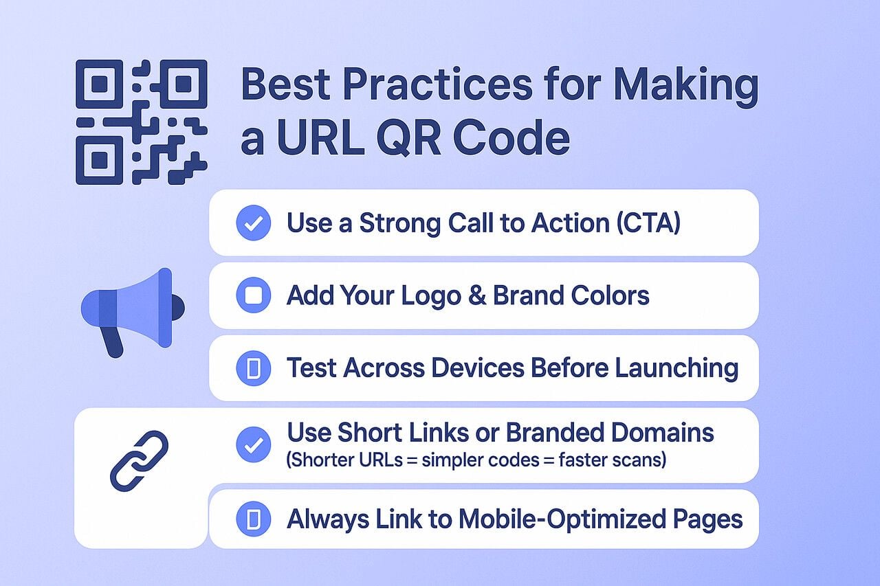 Best practices for URL QR code