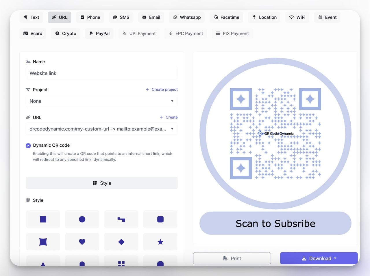 Style QR code