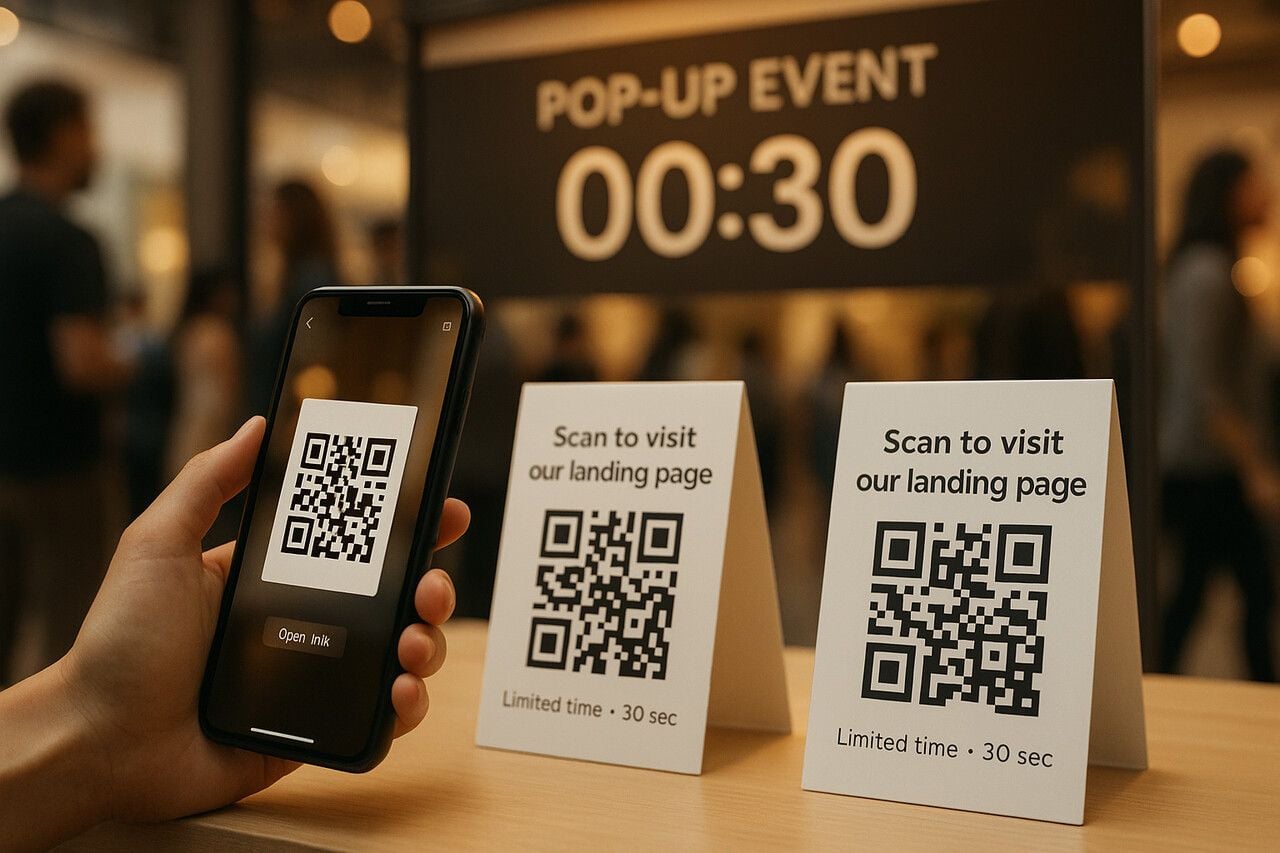 Website link QR code example